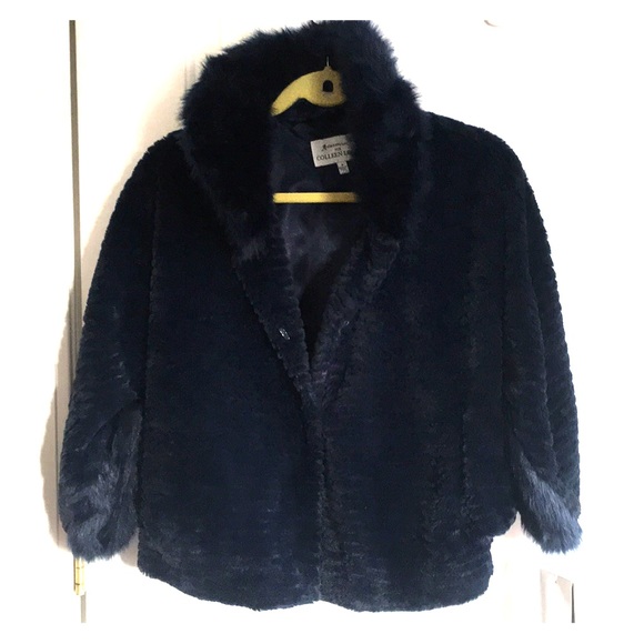 Adrienne Landau Faux Fur Coat 
